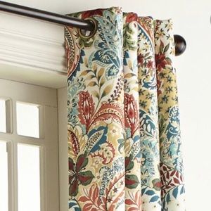 Pier 1 Clara Floral Grommet Curtains (set of 2)